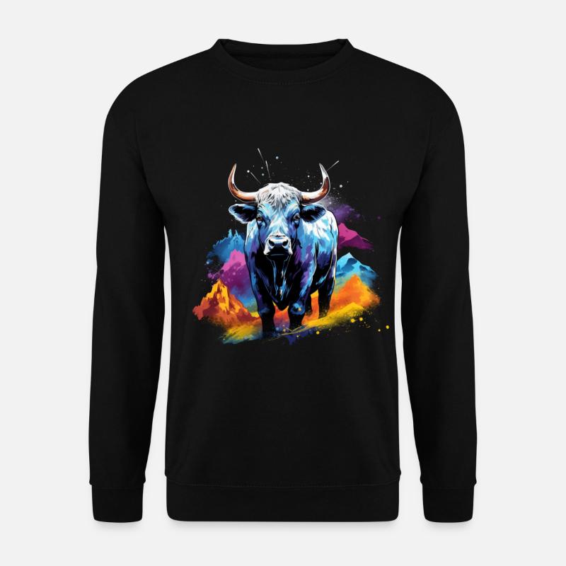 Eringer, Schweizer Eringerkuh - Unisex Pullover - Schwarz