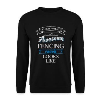 Fencer Victory Winner Martial Arts - Unisex Sweatshirt - black - Front - Alina (178cm) & Michal (187cm)