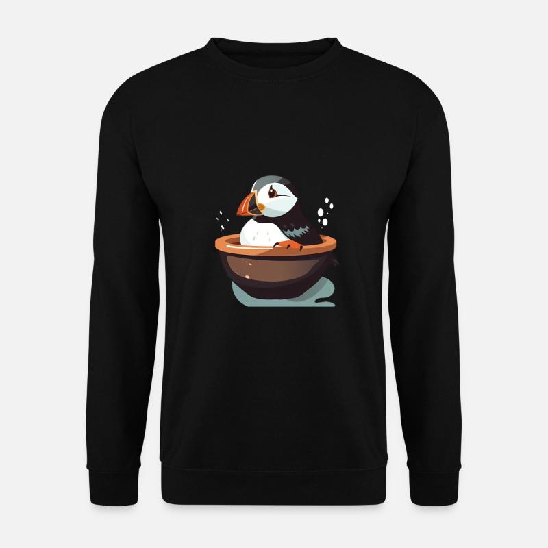 Papageientaucher - Unisex Pullover - Schwarz