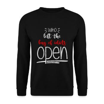 Sarcasme Drôle de petit ami - Sweat-shirt Unisexe - noir - Devant - Alina (178cm) & Michal (187cm)