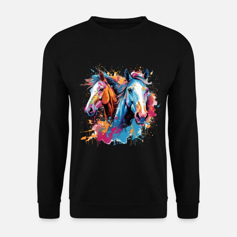 Horses, horses - Unisex Sweatshirt - black