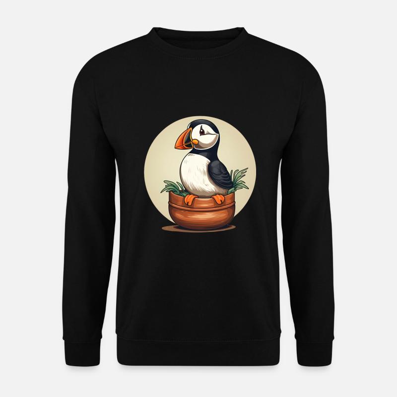 Papageientaucher - Unisex Pullover - Schwarz