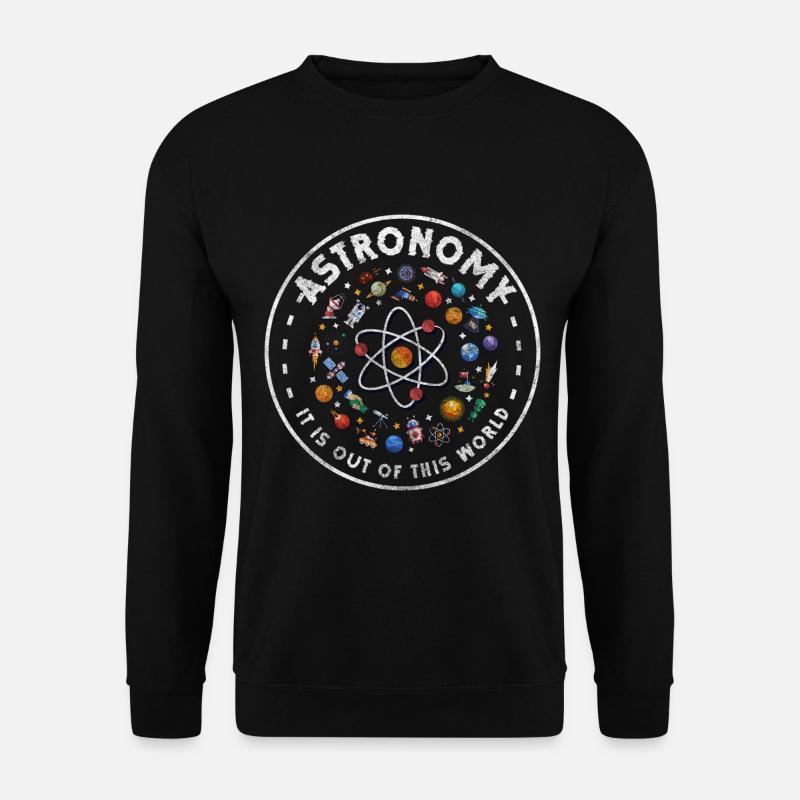 Weltall Sterne Astronomie Erde - Unisex Pullover - Schwarz