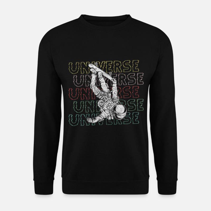 Astronaut Sterne Kosmos - Unisex Pullover - Schwarz