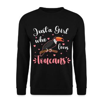 Oiseaux de vacances Amérique du Sud - Sweat-shirt Unisexe - noir - Devant - Alina (178cm) & Michal (187cm)