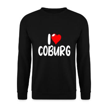 Coburg - Unisex Pullover - Schwarz - Vorne - Alina (178cm) & Michal (187cm)