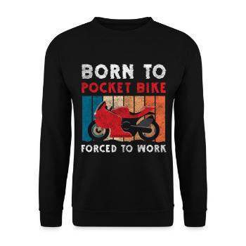 Passe-temps de piste de moto - Sweat-shirt Unisexe - noir - Devant - Alina (178cm) & Michal (187cm)