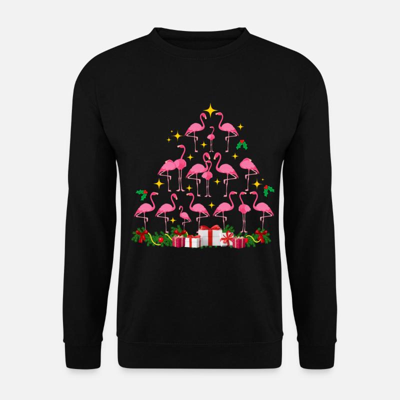 flamingo xmas. christmas gift - Unisex Sweatshirt - black