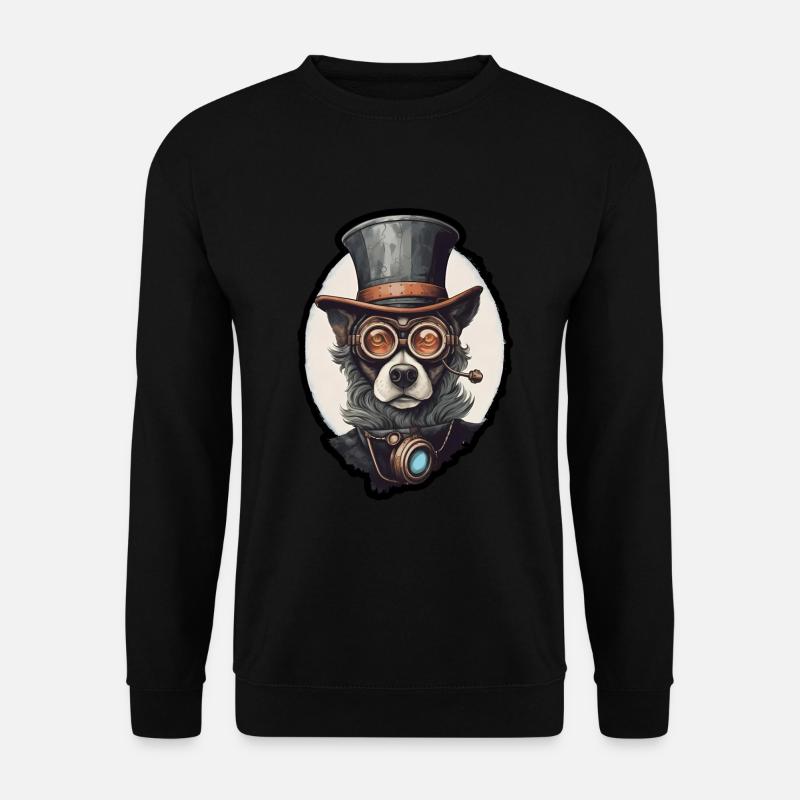 Labrador Hut vornehm - Unisex Pullover - Schwarz