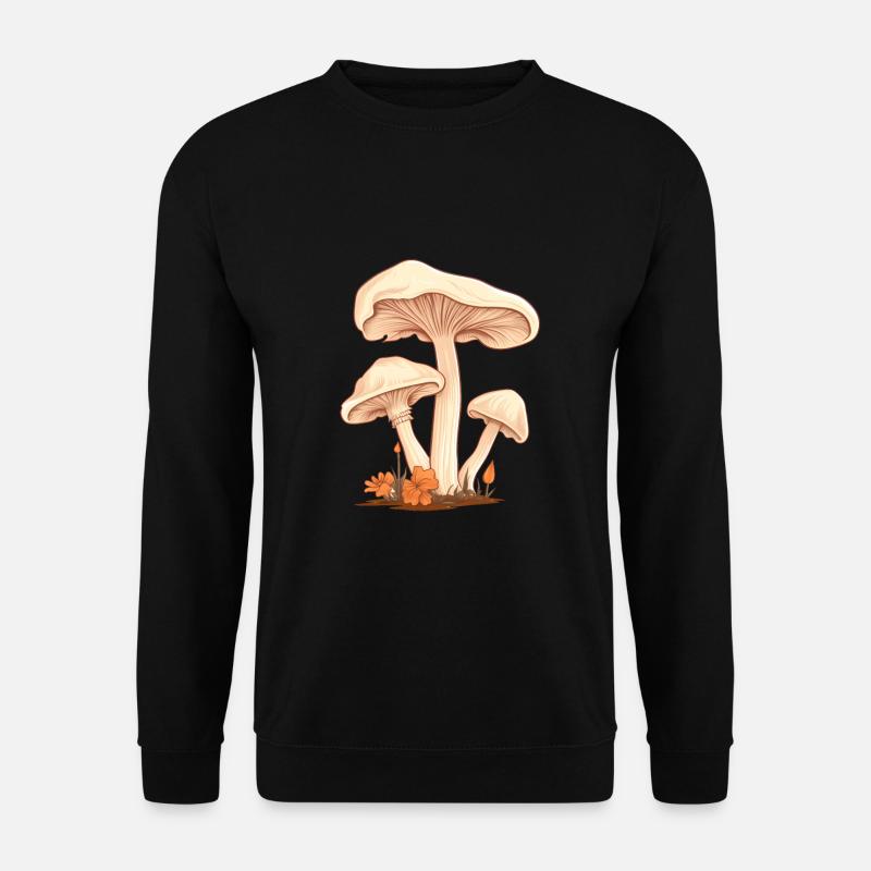 Pilz Pilze sammelm - Unisex Pullover - Schwarz