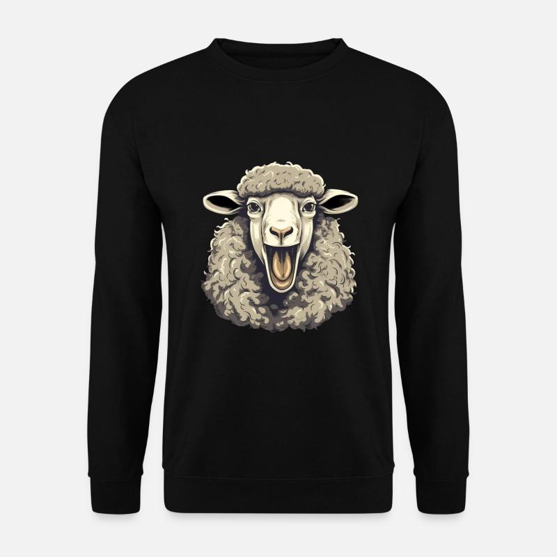 Schaf Gruselig Halloween - Unisex Pullover - Schwarz