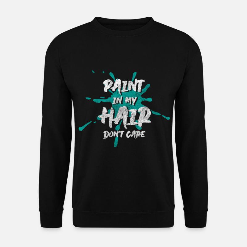 Painter Art Canvas Construction Site - Unisex Sweatshirt - black