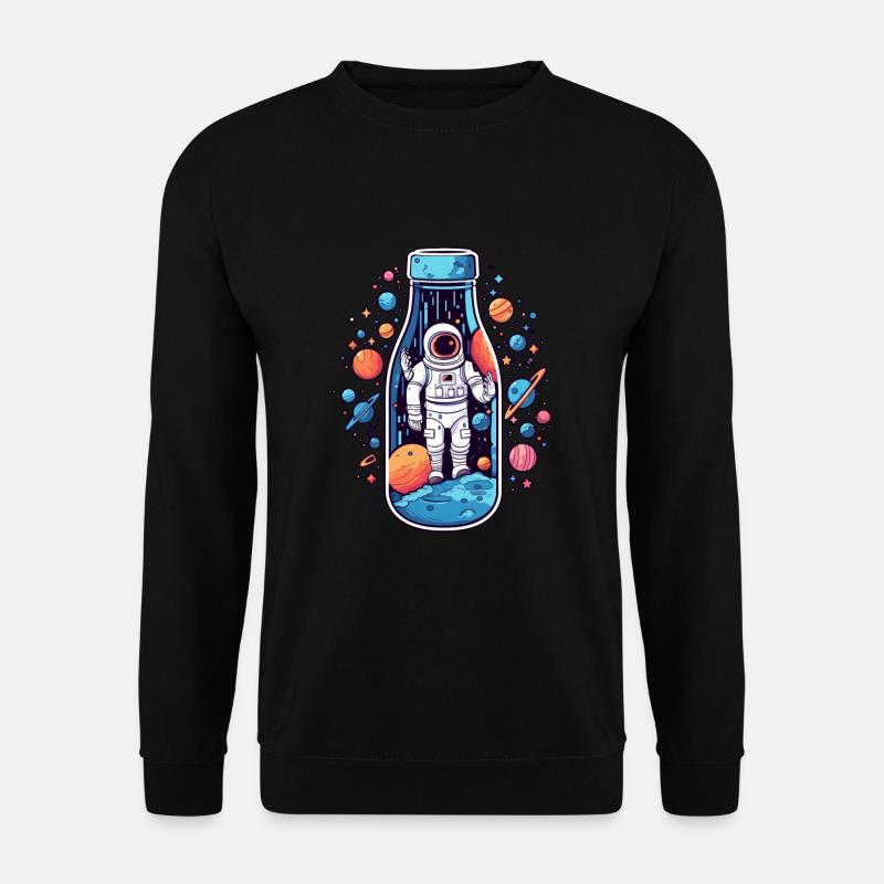 Astronaut Milchstrasse - Unisex Pullover - Schwarz
