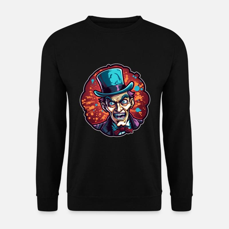 Halloween Mann gruselig - Unisex Pullover - Schwarz
