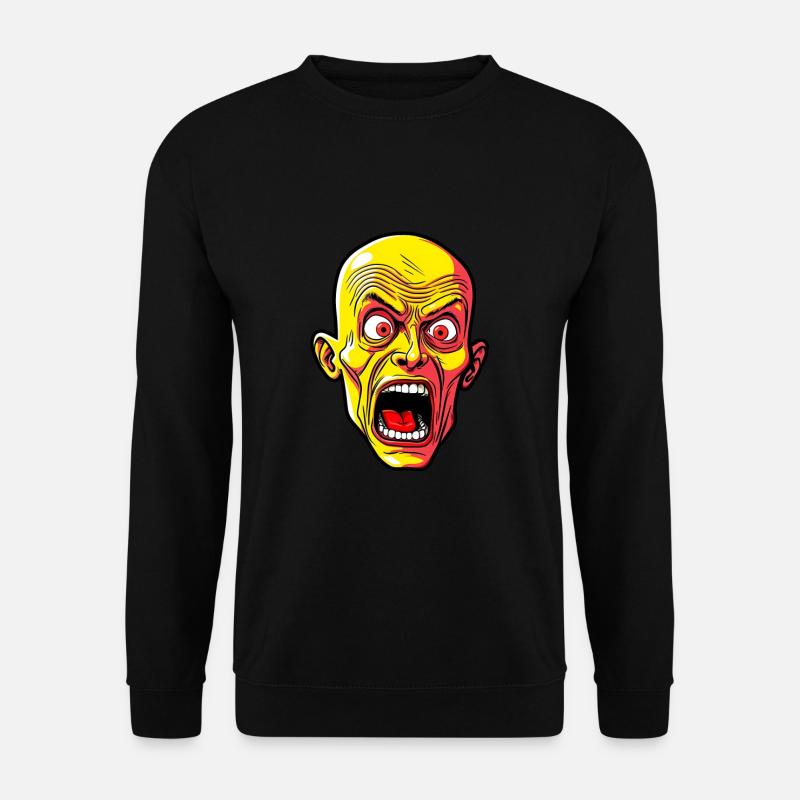 Halloween Mann gruselig - Unisex Pullover - Schwarz