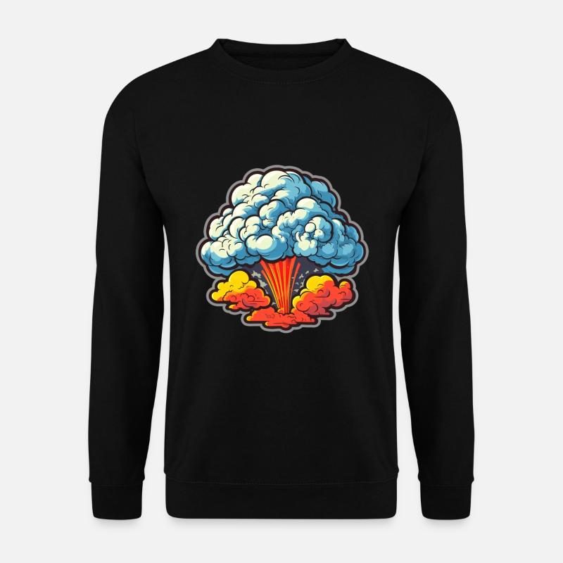 Explosion Feux d’artifice Pièces pyrotechniques - Sweat-shirt Unisexe - noir