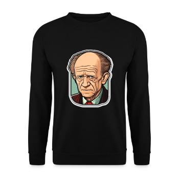 Heisenberg Physiker - Unisex Pullover - Schwarz - Vorne - Alina (178cm) & Michal (187cm)