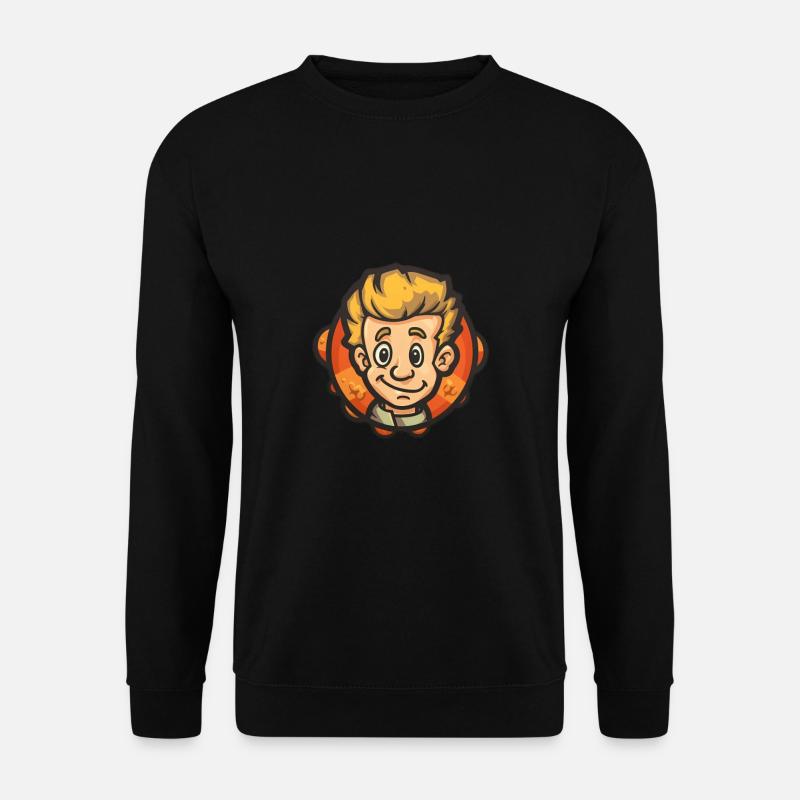 Fröhlicher Junge - Unisex Pullover - Schwarz