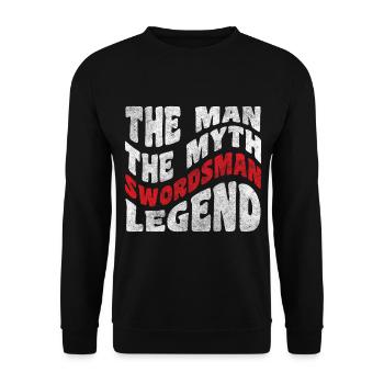 Sword Duel Kendo Saber - Unisex Sweatshirt - black - Front - Alina (178cm) & Michal (187cm)