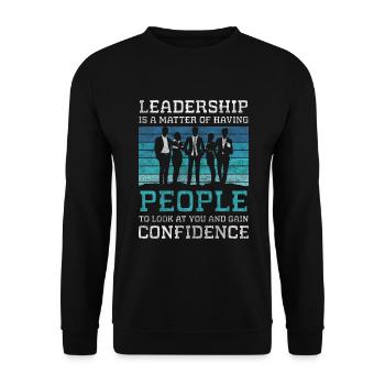 Company Career Success - Unisex Sweatshirt - black - Front - Alina (178cm) & Michal (187cm)