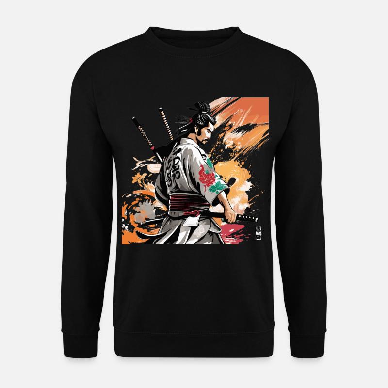Graphique Samouraï aux épées - Sweat-shirt Unisexe - noir