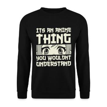 Anime Mask Friends - Sweat-shirt Unisexe - noir - Devant - Alina (178cm) & Michal (187cm)