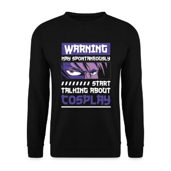 Cosplay Gambler - Unisex Sweatshirt - black - Front - Alina (178cm) & Michal (187cm)