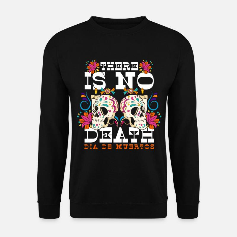 Feiertag Feier Mexikanisch Skelett - Unisex Pullover - Schwarz