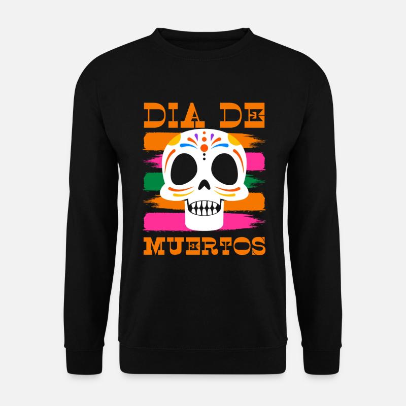 Mexiko Bunt Knochen Ehre - Unisex Pullover - Schwarz