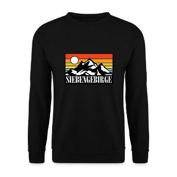 Siebengebirge - Unisex Pullover - Schwarz - Vorne - Alina (178cm) & Michal (187cm)