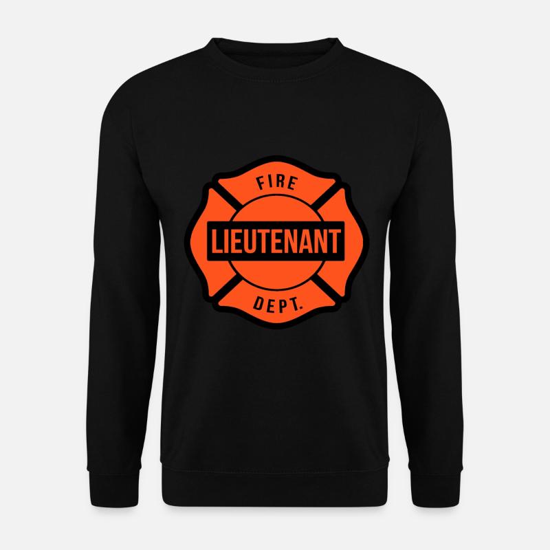 Feuerwehrleutnant - Unisex Pullover - Schwarz