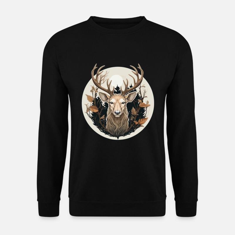 Deer Nature - Unisex Sweatshirt - black