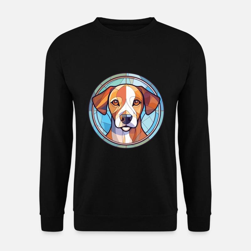 Akbash Hunderasse bunte Aquarell-Illustration - Unisex Pullover - Schwarz