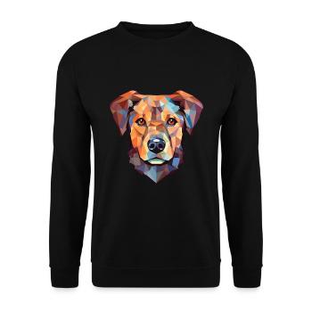 Hygenhund chien race aquarelle verre Illustration - Sweat-shirt Unisexe - noir - Devant - Alina (178cm) & Michal (187cm)