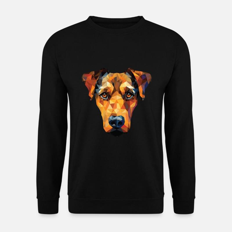 Jagdterrier Hunderasse Aquarell Illustration - Unisex Pullover - Schwarz