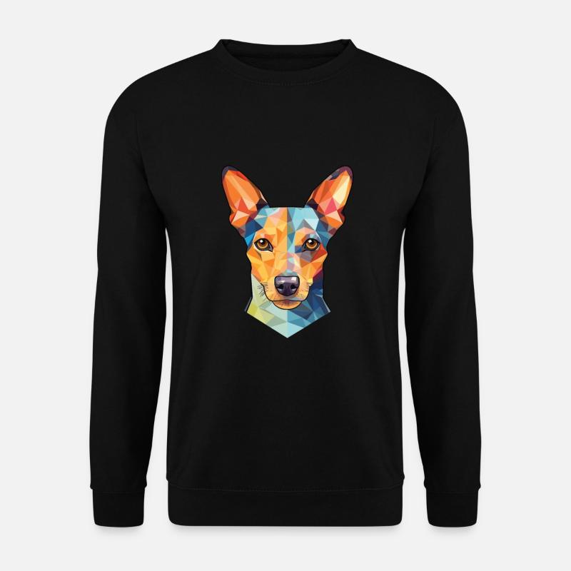 Ratonero Bodeguero Andaluz Hunderasse Aquarell - Unisex Pullover - Schwarz