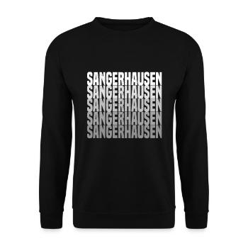 Sangerhausen - Unisex Pullover - Schwarz - Vorne - Alina (178cm) & Michal (187cm)