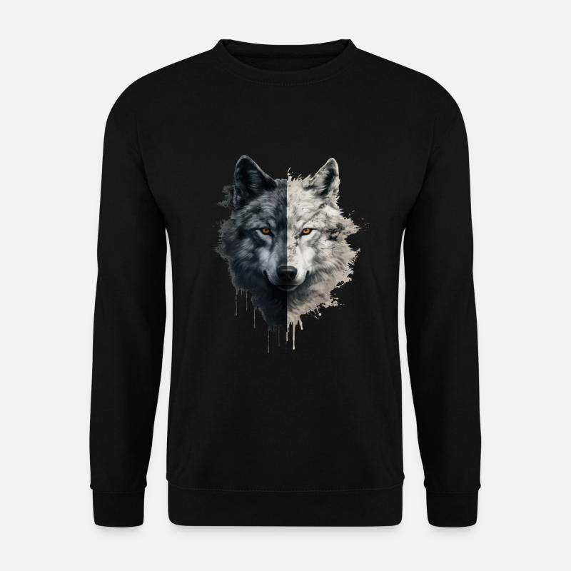 Wolf - Unisex Sweatshirt - black