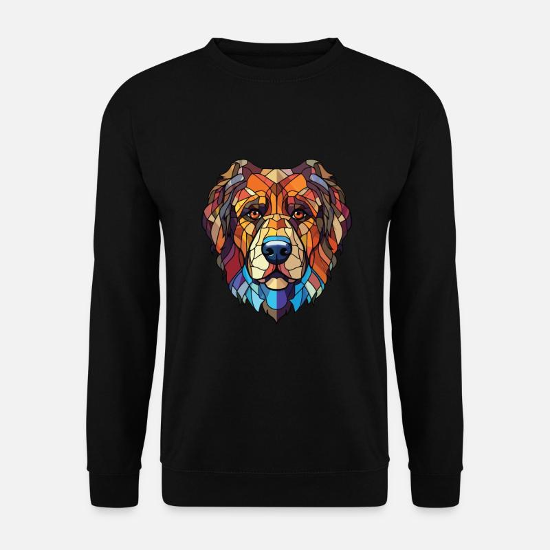 Sarplaninac Hunderasse Aquarell Illustration - Unisex Pullover - Schwarz
