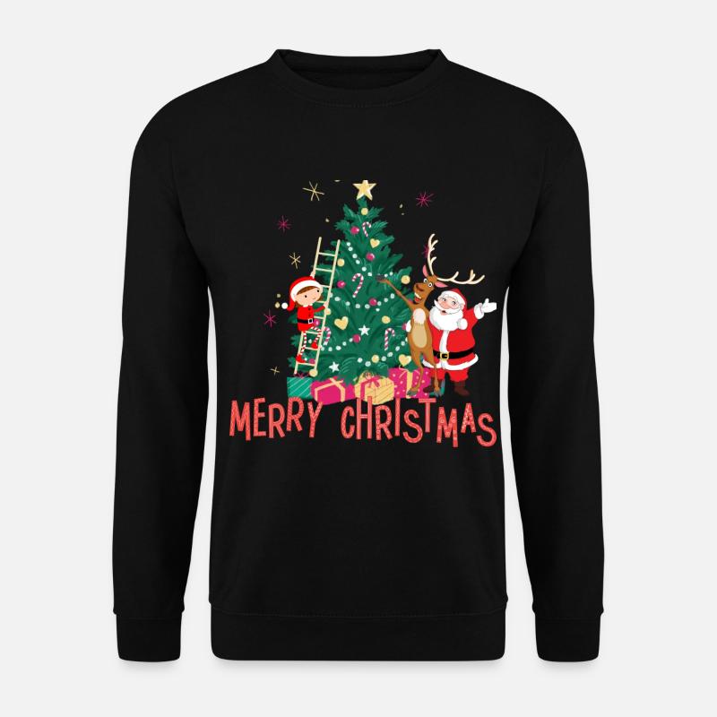 Christmas tree - Unisex Pullover - Schwarz