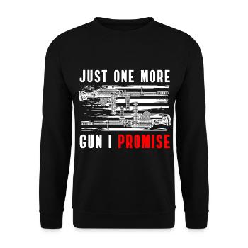 Gun Club Shooter Sport Shooter - Unisex Sweatshirt - black - Front - Alina (178cm) & Michal (187cm)