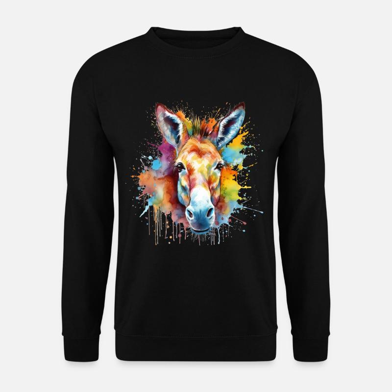 Esel - Unisex Pullover - Schwarz