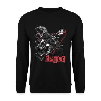 Tatouage Crâne Hardcore Sauvage - Sweat-shirt Unisexe - noir - Devant - Alina (178cm) & Michal (187cm)