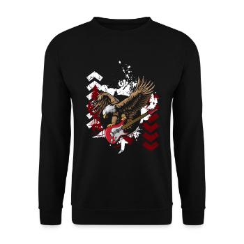 Trash Polka Trash Cool Black - Unisex Sweatshirt - black - Front - Alina (178cm) & Michal (187cm)