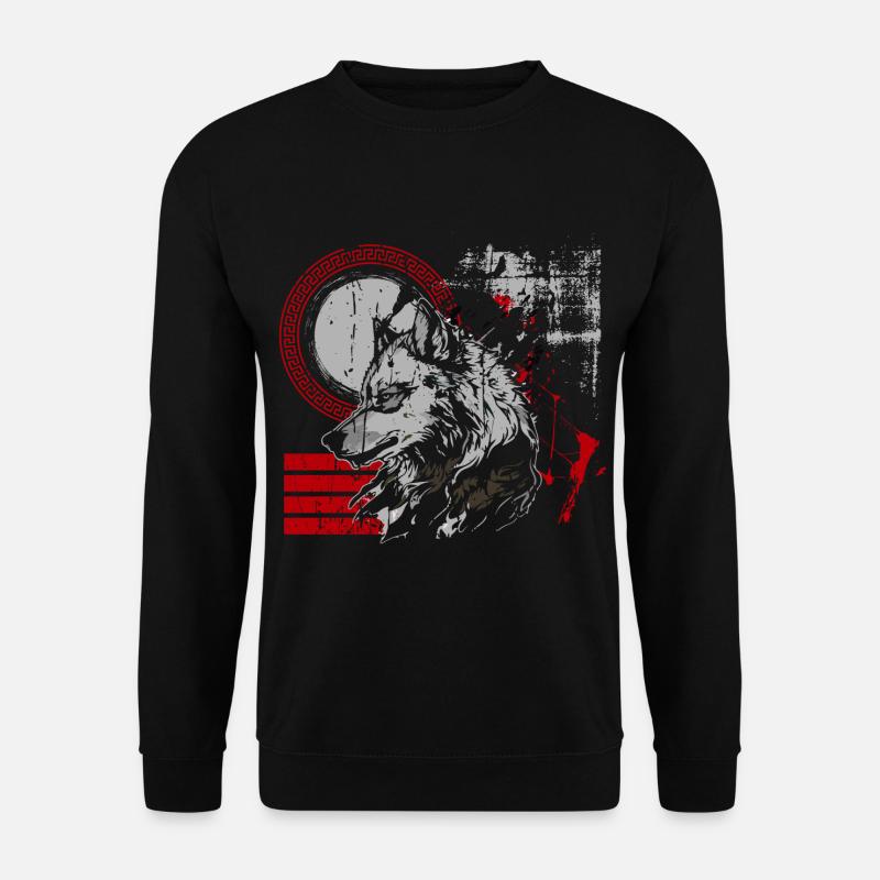 Tattoo Skull Rot Horror - Unisex Pullover - Schwarz