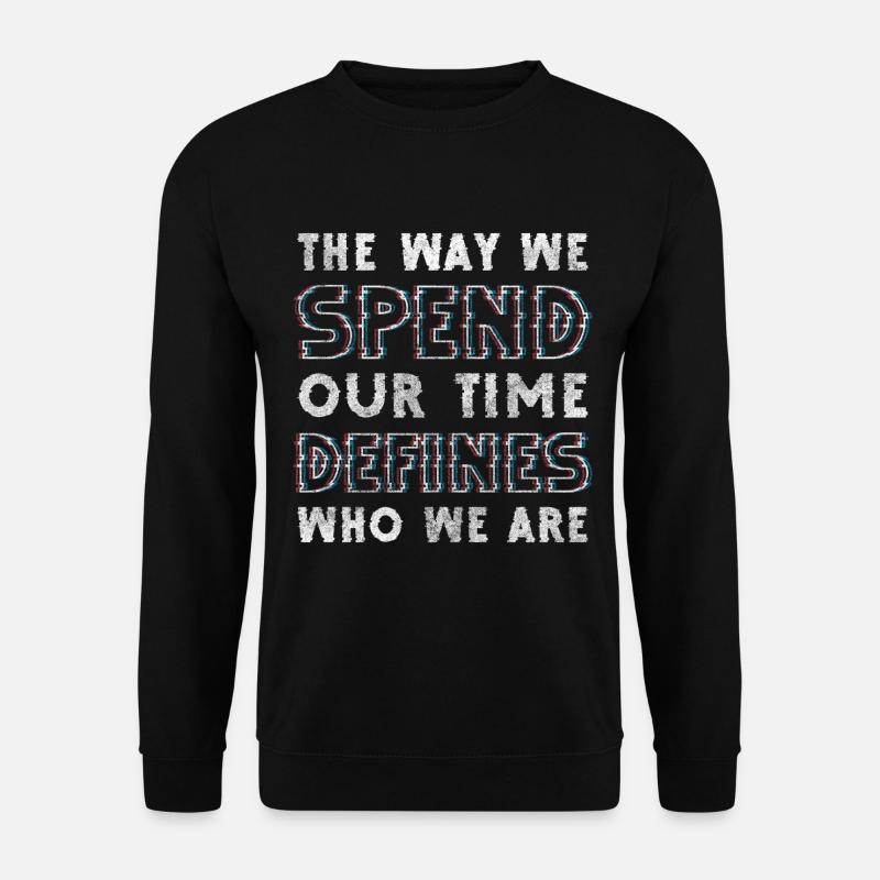 Hourglass Lifetime Art Countdown - Unisex Sweatshirt - black
