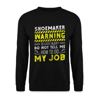 Schuhmacher Schuhe Leder Stiefel - Unisex Pullover - Schwarz - Vorne - Alina (178cm) & Michal (187cm)