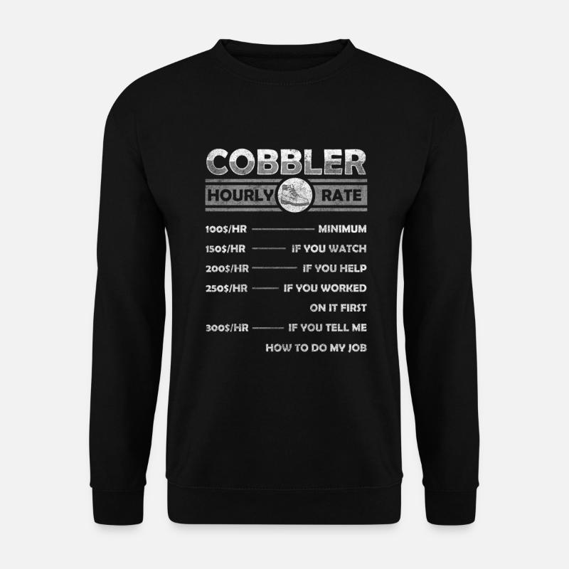 Shoemaker Craftsman Sole - Unisex Sweatshirt - black