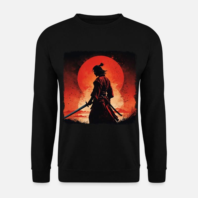 sunset samurai Warrior - Unisex Sweatshirt - black