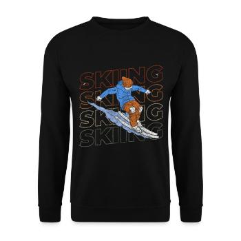 Snowboard Sport Ski alpin Vacances - Sweat-shirt Unisexe - noir - Devant - Alina (178cm) & Michal (187cm)